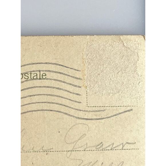 Antique 1911 Ephemera Embossed Posted Signed Postcard Best Wishes Roses Country - Picture 4 of 6